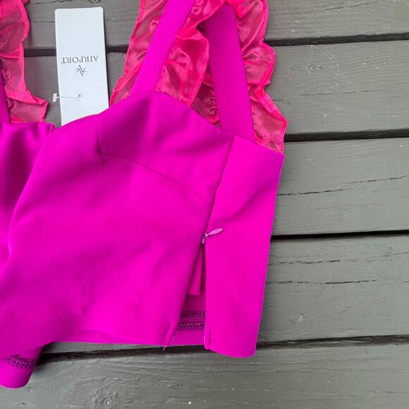 Fuschia Pink Crop Top - NWT - Picture 3 of 5